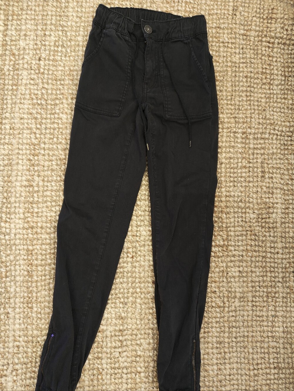 American Eagle Outfitters Black Denim Style Joggers
